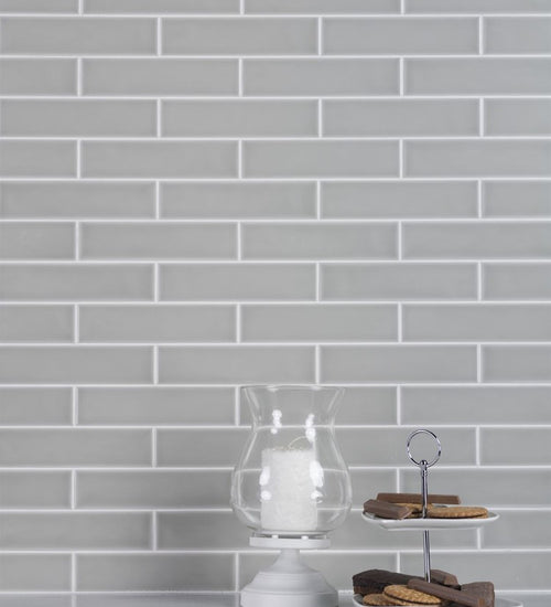 Wandtegel Adex Studio Liso 4,9x19,8 cm Graystone