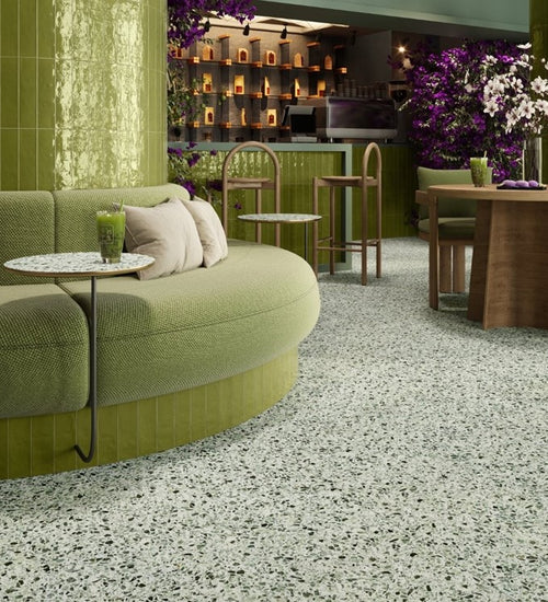 Wandtegel Revoir Paris Studio Matcha Glossy 6,2x25