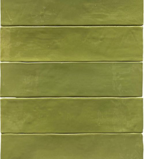 Wandtegel Revoir Paris Studio Matcha Glossy 6,2x25