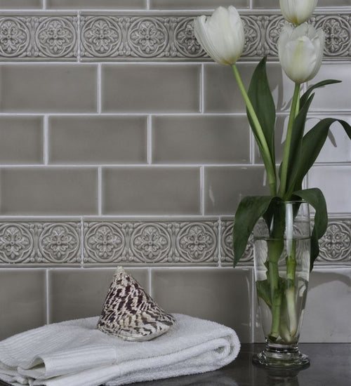 Wandtegel Adex Studio Relieve Gables 10x19,8 cm Bamboo