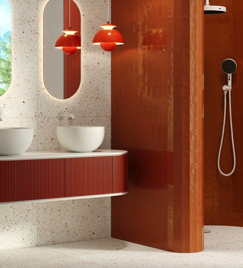 Wandtegel Revoir Paris Studio Résine Glossy 6,2x25