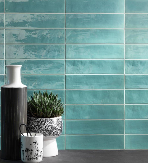 Wandtegel Tonalite Summery Acqua 6x25 cm
