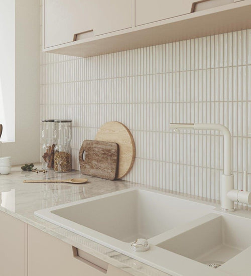 Wandtegel Wow  Sweet Bars Deep White 12,5x25 cm