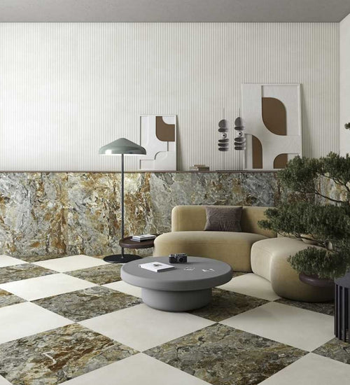 Vloertegel Vives Tandem-R Blanco 120x120 cm