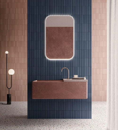 Wandtegel Quintessenza Tinte Blu Matt 5x25 cm