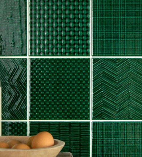 Wandtegel Tonalite Tissue Acqua 15x15 cm