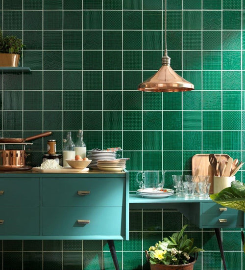 Wandtegel Tonalite Tissue Viola 15x15 cm