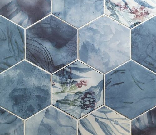 Vloertegel Carmen Touareg Blue Mix 13,9x16 cm