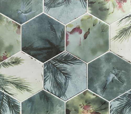 Vloertegel Carmen Touareg Turquesa Mix 13,9x16 cm