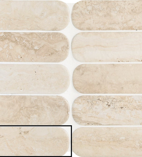 Wandtegel Carmen Travento Sand 5x15 cm