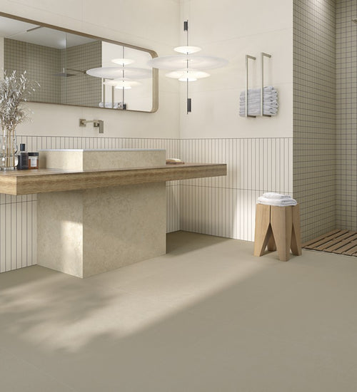 Wandtegel Vives Tribeca-R Ivory 45x120 cm