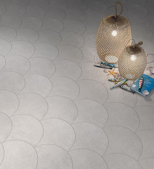 Vloertegel Vives Tulum Nassau Blanco 36,4x33,7 cm