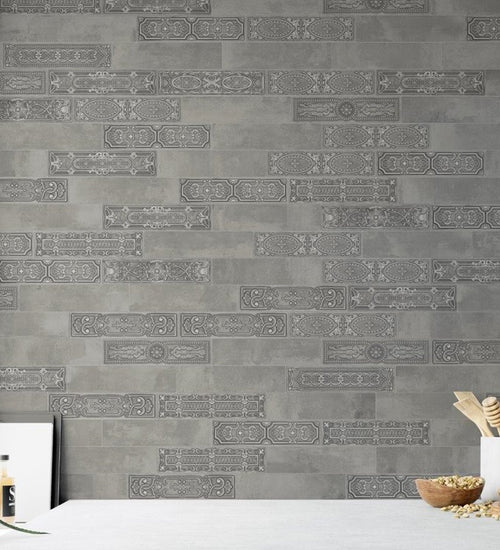 Wandtegel Antic Decor Uptown Lead 7,4x29,75 cm