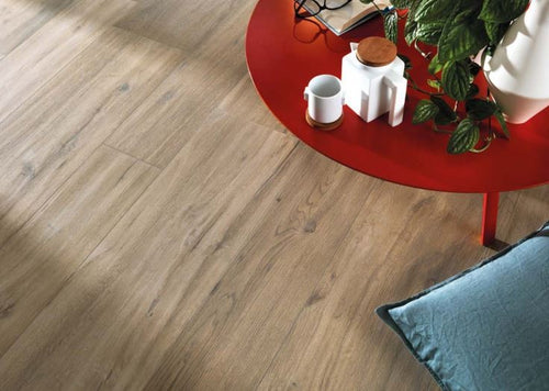 Vloertegel Sichenia Silvis Beige mat 30x120 cm
