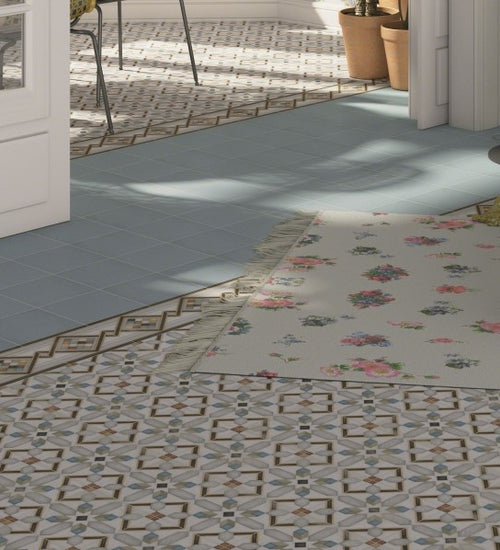 Vloertegel Vives Vodevil Humo 20x20 cm