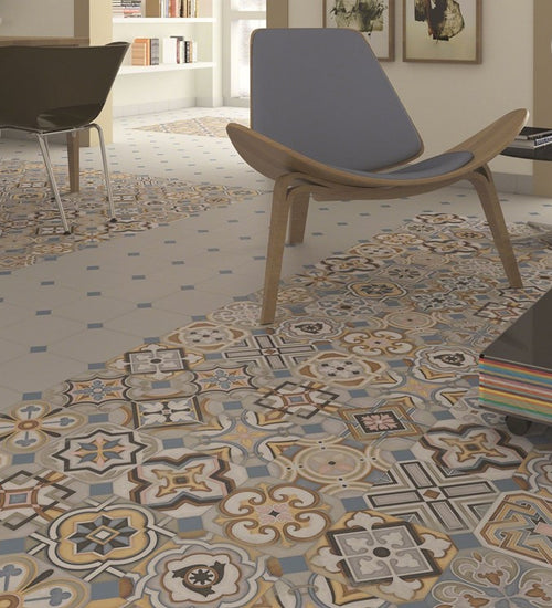 Vloertegel Vives Vodevil Taco Olivia 4x4 cm