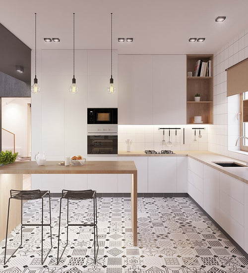 Vloertegel Vives Vodevil Variette Sombra 20x20 cm