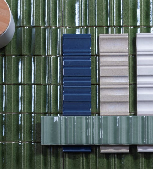 Wandtegel Cifre Volume Ocean Brillo 6x25 cm