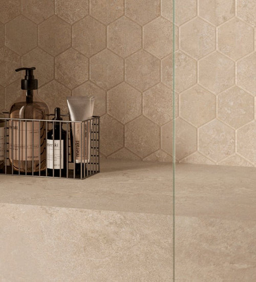 Mozaiektegel Capri York Grijs mat