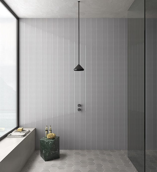 Wandtegel Cevica Waves Crest Cobalt 11,25x45