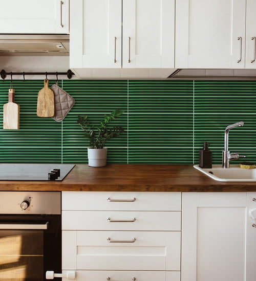 Wandtegel Cevica Waves Crest Nude 11,25x45