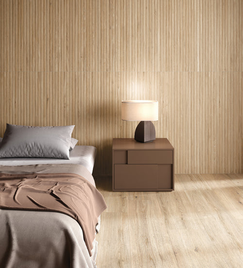 Vloertegel Rak Sapien wood Bruin mat