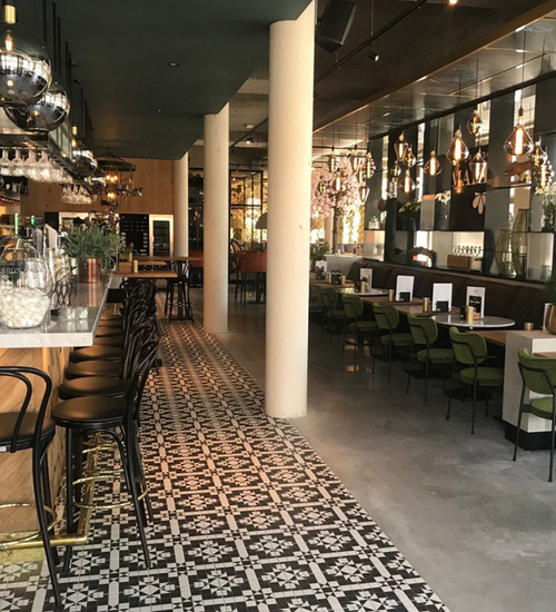 Vloertegel Vives World Parks Harrow Grafito 31,6x31,6 cm