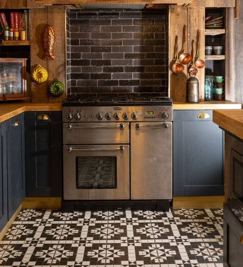 Vloertegel Vives World Parks Harrow Grafito 31,6x31,6 cm