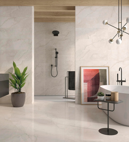 Sampletegel Geo tiles Cronos Wit glans