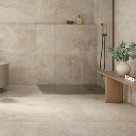 Vloertegel Geo tiles Taj mahal Beige mat 120x120 cm