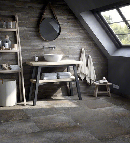 Vloertegel Vives Yuri-R NT Basalto 117,5x11 cm 7x5 cm