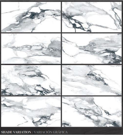 Sampletegel Geo tiles Crash Wit glans