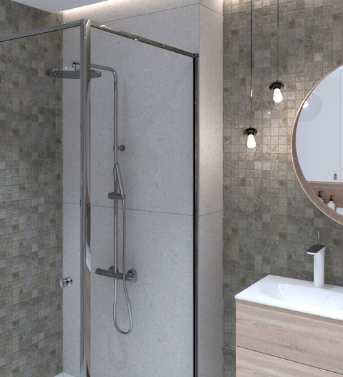 Mozaiektegel Del conca Lavaredo Grijs mat 30x30 cm