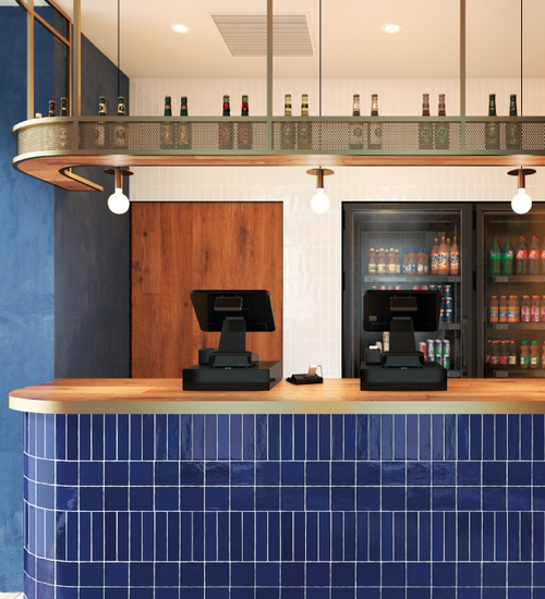 Wandtegel Cevica Zelij Blanco 5x20 cm