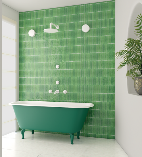 Wandtegel Cevica Zelij Verde Hierba 5x20 cm