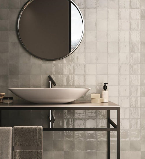 Wandtegel Cifre Zellige Classique Grey 10x10 cm