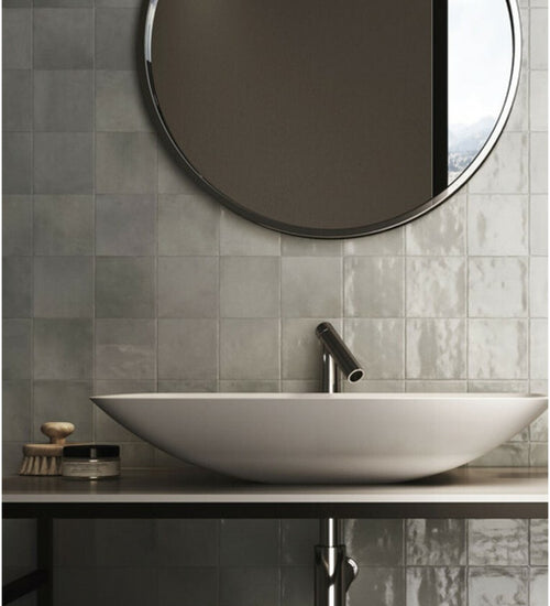 Wandtegel Cifre Zellige Classique Grey 10x10 cm