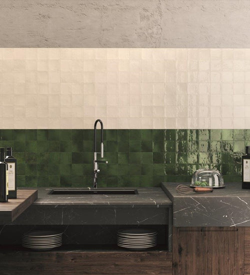 Wandtegel Cifre Zellige Classique Olive 10x10 cm