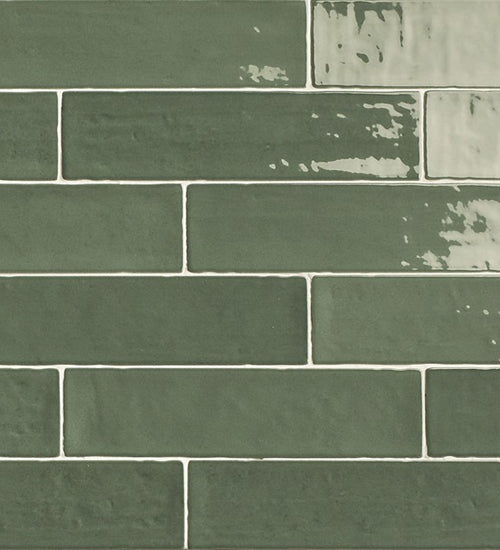 Wandtegel Natucer Zellige Green 6,2x25 cm