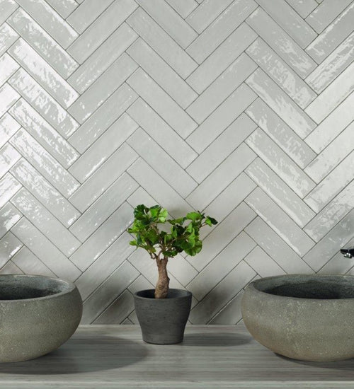 Wandtegel Natucer Zellige Grey 6,2x25 cm