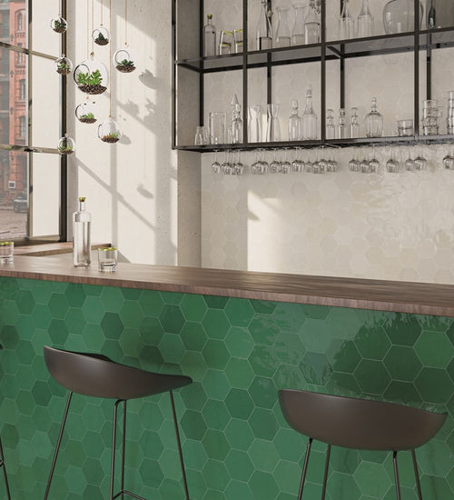 Sampletegel Wow  Zellige Hexa Emerald