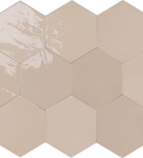 Wandtegel Wow  Zellige Hexa Nude 10,8x12,4 cm