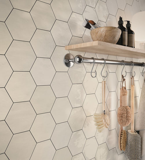 Wandtegel Wow  Zellige Hexa Nude 10,8x12,4 cm