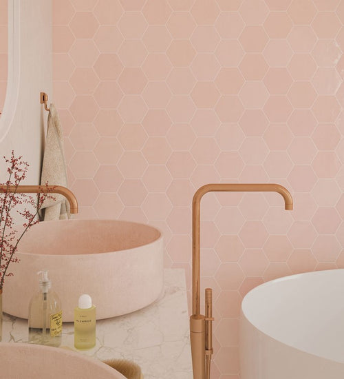 Sampletegel Wow  Zellige Hexa Pink