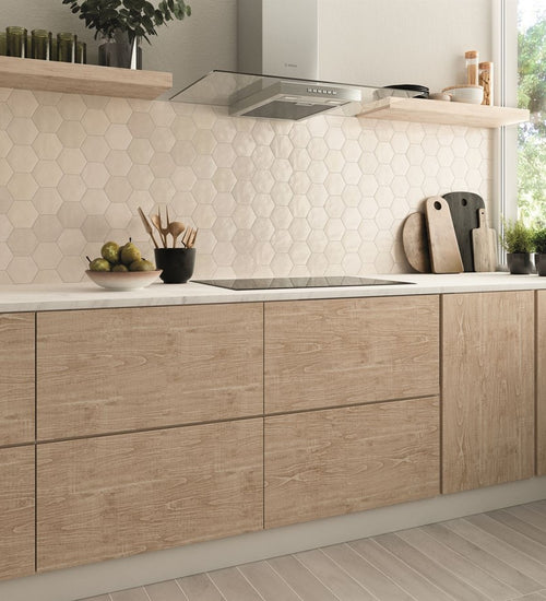 Sampletegel Wow  Zellige Hexa White