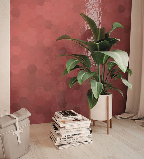 Wandtegel Wow  Zellige Hexa Wine 10,8x12,4