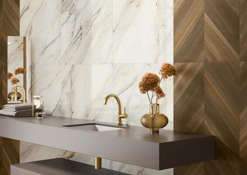 Vloertegel Villeroy & boch Marble arch Wit glans