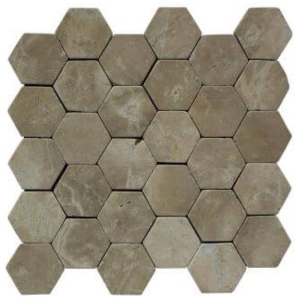 Wandtegel Stabigo Hexagon 30x30cm wit