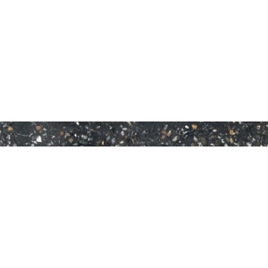 Vloertegel Sphinx Terrazzo 8x75cm zwart mat