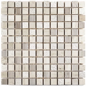 Wandtegel Aquacolor Touch 30x30cm bruin mat